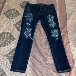 American Eagle ripped skinny jeans